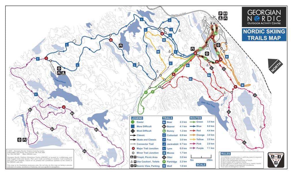 2024 Nordic Trails Map ALL ROUTES (1) Georgian Nordic Trail Map