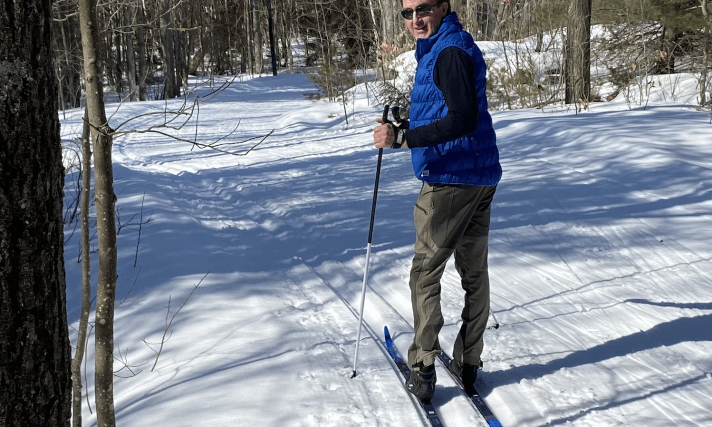 John Fincham at Georgian Nordic John Fincham skiing between Parry Sound and Magnetawan
