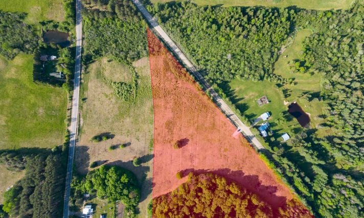 Aerial view of Magetawan vacant property listing